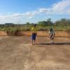 Lobos visitando nascente d'água